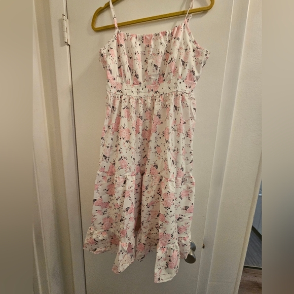 Floral Pink Ladies Sun Dress - Picture 1 of 5